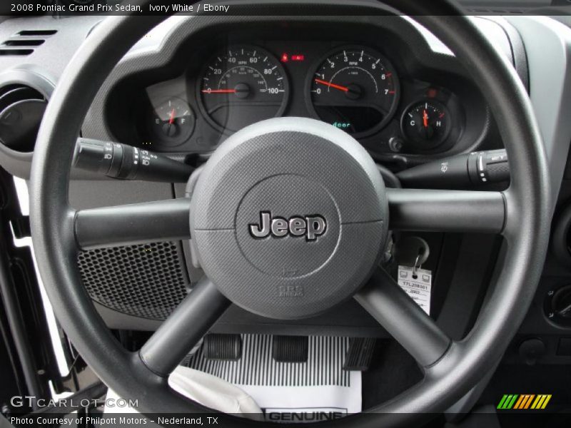 Ivory White / Ebony 2008 Pontiac Grand Prix Sedan