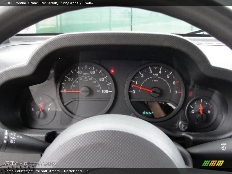 Ivory White / Ebony 2008 Pontiac Grand Prix Sedan