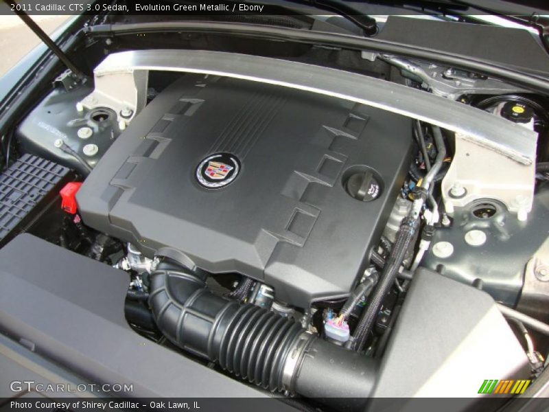 Evolution Green Metallic / Ebony 2011 Cadillac CTS 3.0 Sedan