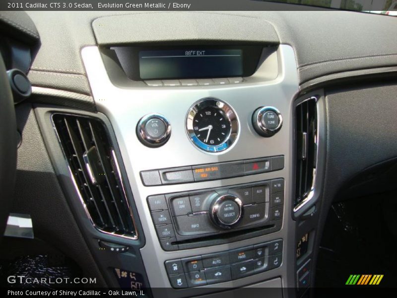 Evolution Green Metallic / Ebony 2011 Cadillac CTS 3.0 Sedan