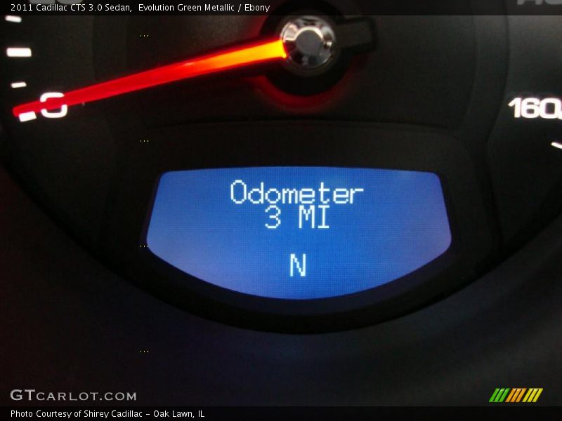 Evolution Green Metallic / Ebony 2011 Cadillac CTS 3.0 Sedan