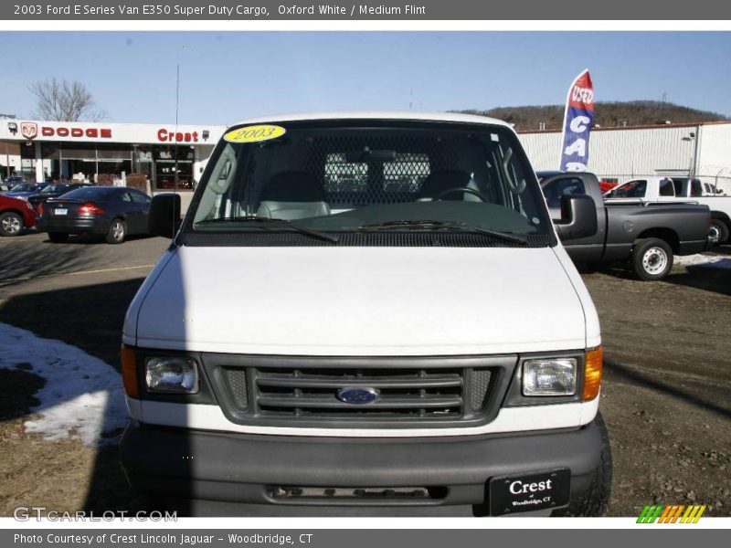 Oxford White / Medium Flint 2003 Ford E Series Van E350 Super Duty Cargo