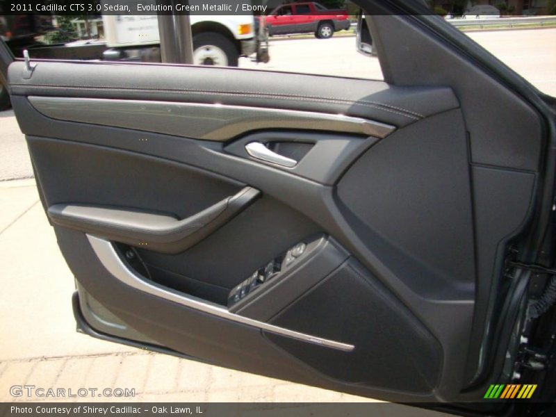 Evolution Green Metallic / Ebony 2011 Cadillac CTS 3.0 Sedan