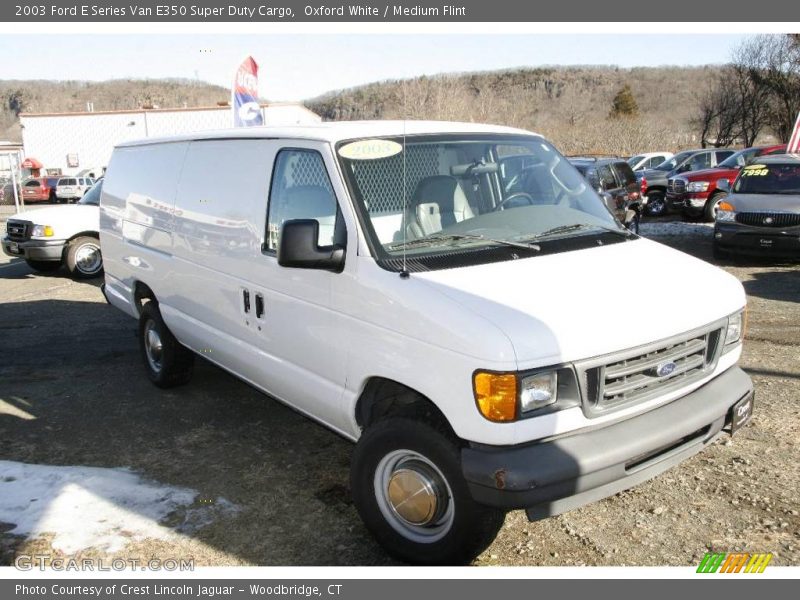 Oxford White / Medium Flint 2003 Ford E Series Van E350 Super Duty Cargo