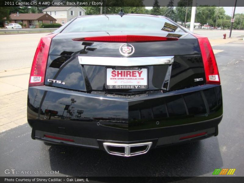 Black Raven / Ebony 2011 Cadillac CTS 4 AWD Coupe