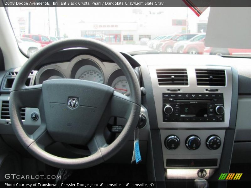 Brilliant Black Crystal Pearl / Dark Slate Gray/Light Slate Gray 2008 Dodge Avenger SE