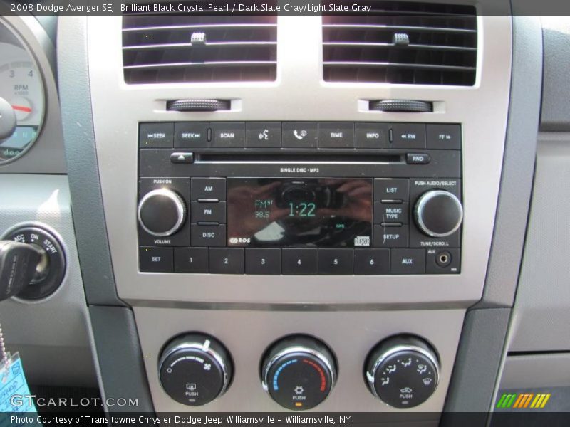 Brilliant Black Crystal Pearl / Dark Slate Gray/Light Slate Gray 2008 Dodge Avenger SE