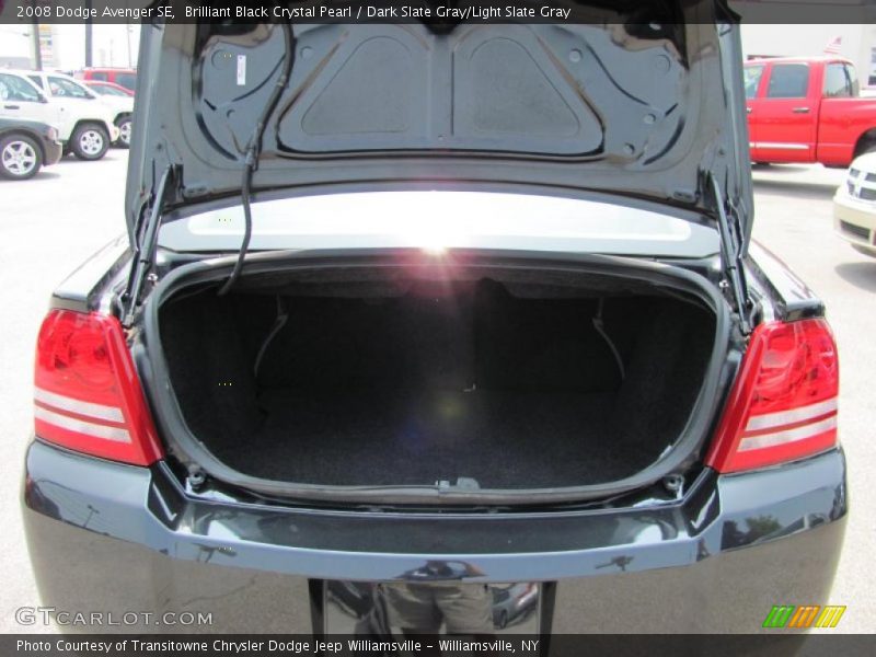 Brilliant Black Crystal Pearl / Dark Slate Gray/Light Slate Gray 2008 Dodge Avenger SE