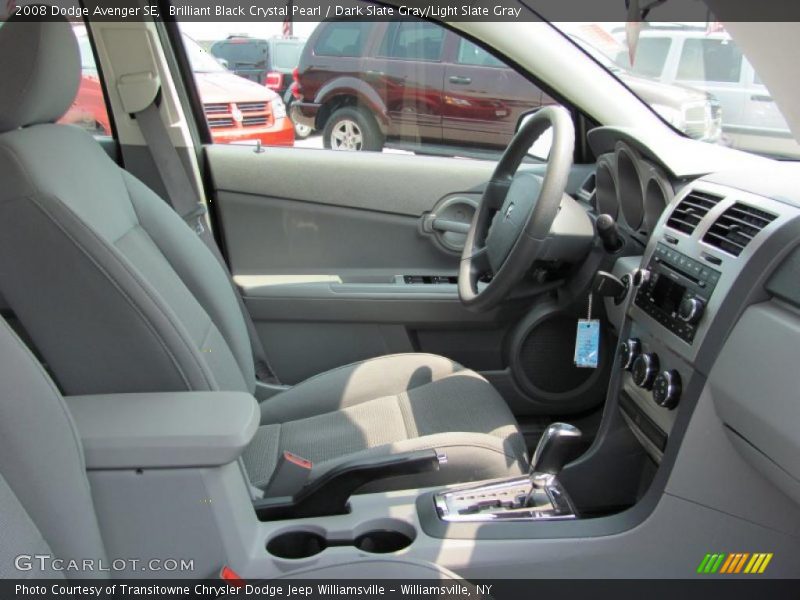 Brilliant Black Crystal Pearl / Dark Slate Gray/Light Slate Gray 2008 Dodge Avenger SE