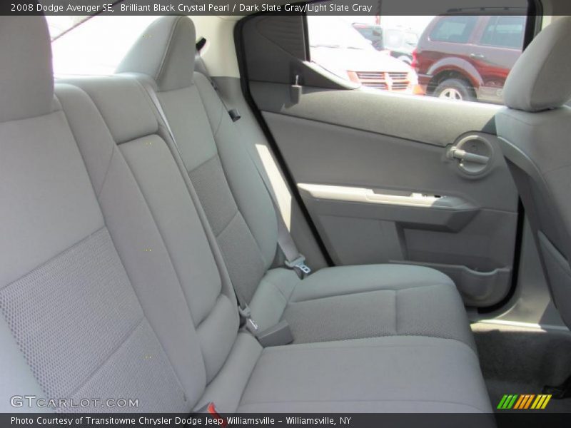 Brilliant Black Crystal Pearl / Dark Slate Gray/Light Slate Gray 2008 Dodge Avenger SE