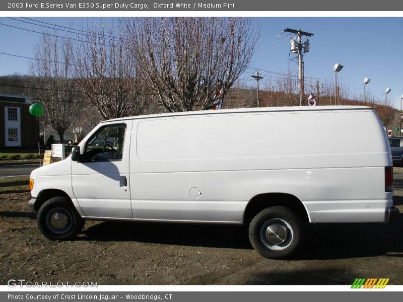 Oxford White / Medium Flint 2003 Ford E Series Van E350 Super Duty Cargo