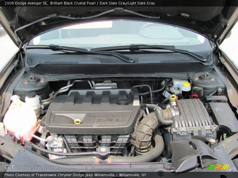 Brilliant Black Crystal Pearl / Dark Slate Gray/Light Slate Gray 2008 Dodge Avenger SE