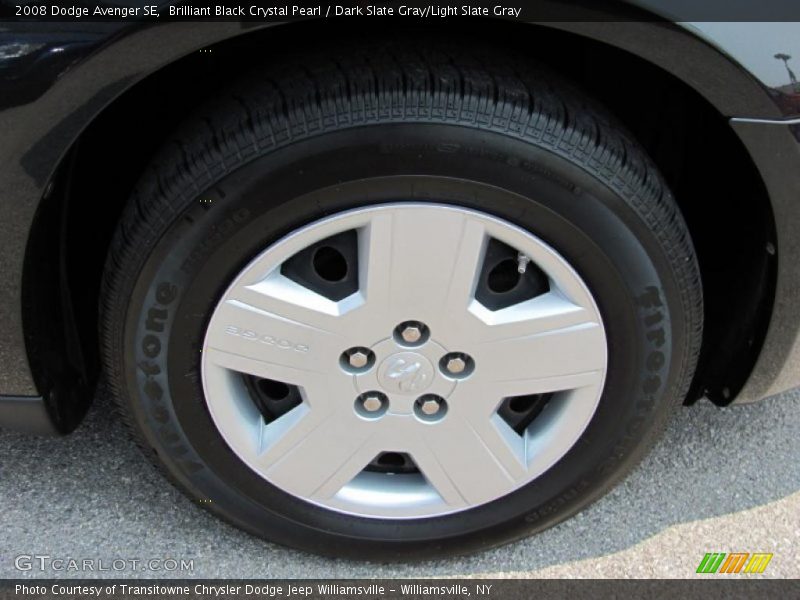 Brilliant Black Crystal Pearl / Dark Slate Gray/Light Slate Gray 2008 Dodge Avenger SE