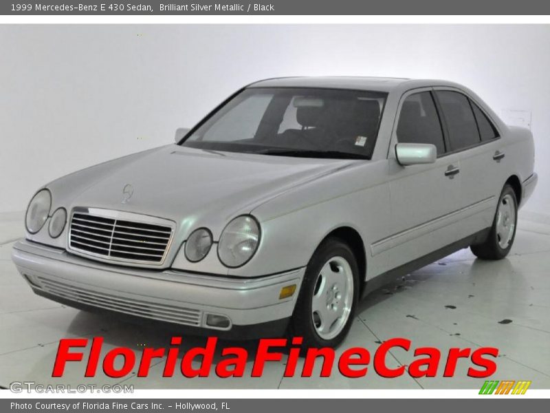 Brilliant Silver Metallic / Black 1999 Mercedes-Benz E 430 Sedan