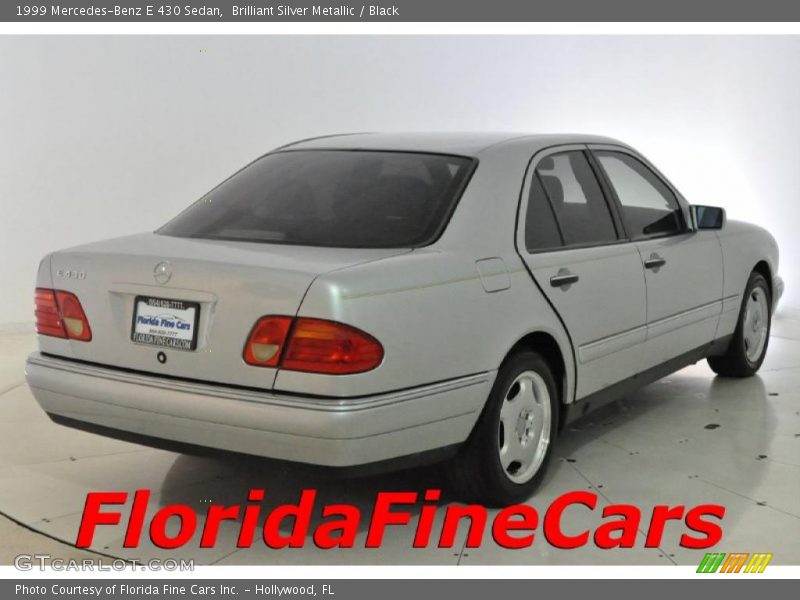 Brilliant Silver Metallic / Black 1999 Mercedes-Benz E 430 Sedan