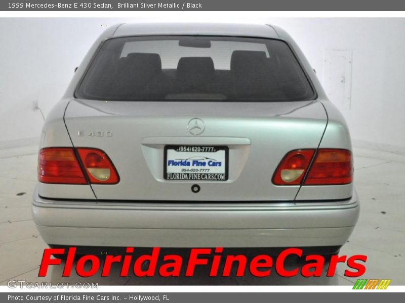 Brilliant Silver Metallic / Black 1999 Mercedes-Benz E 430 Sedan