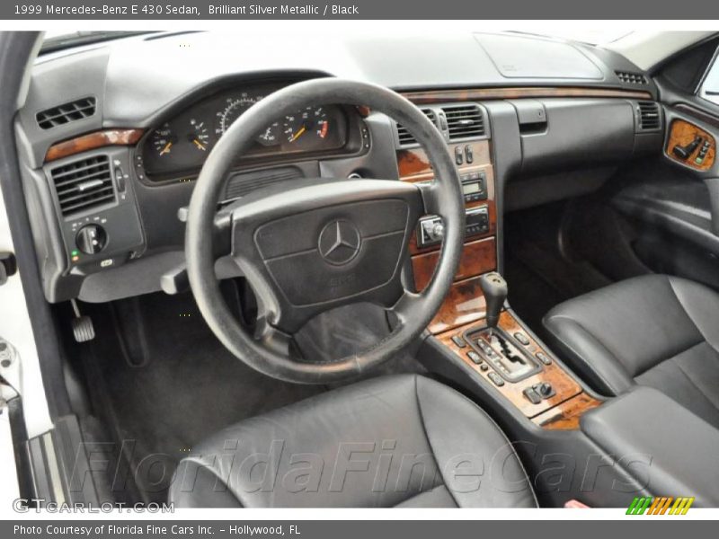 Brilliant Silver Metallic / Black 1999 Mercedes-Benz E 430 Sedan