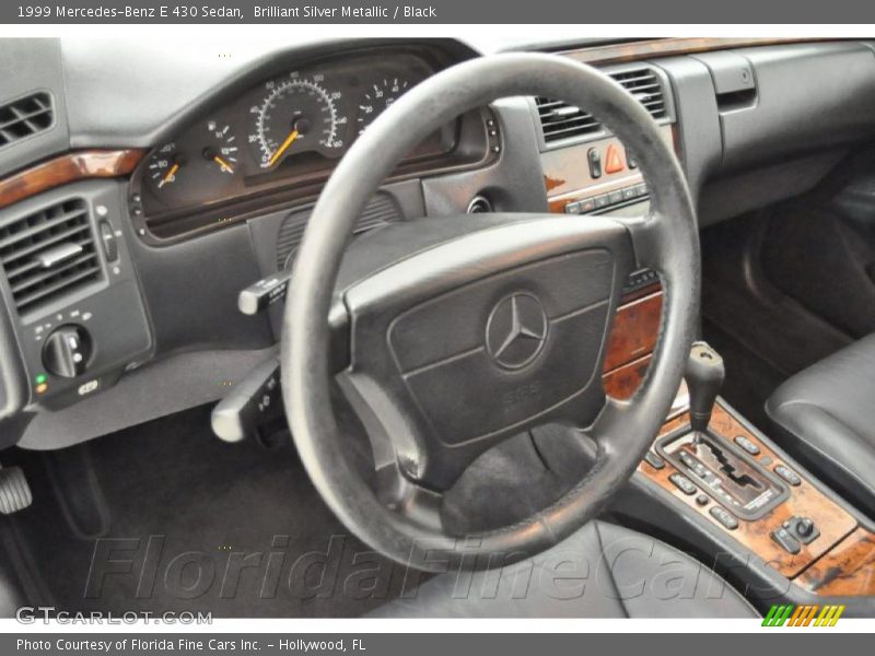 Brilliant Silver Metallic / Black 1999 Mercedes-Benz E 430 Sedan