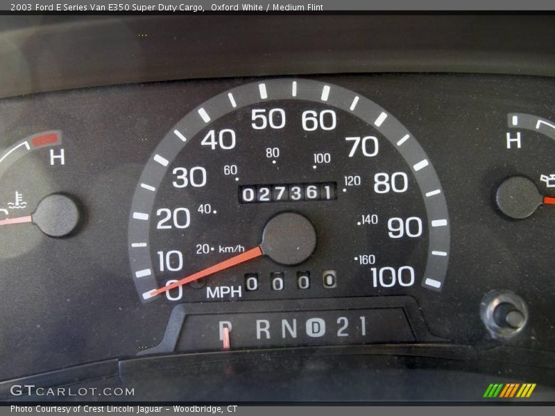 Oxford White / Medium Flint 2003 Ford E Series Van E350 Super Duty Cargo