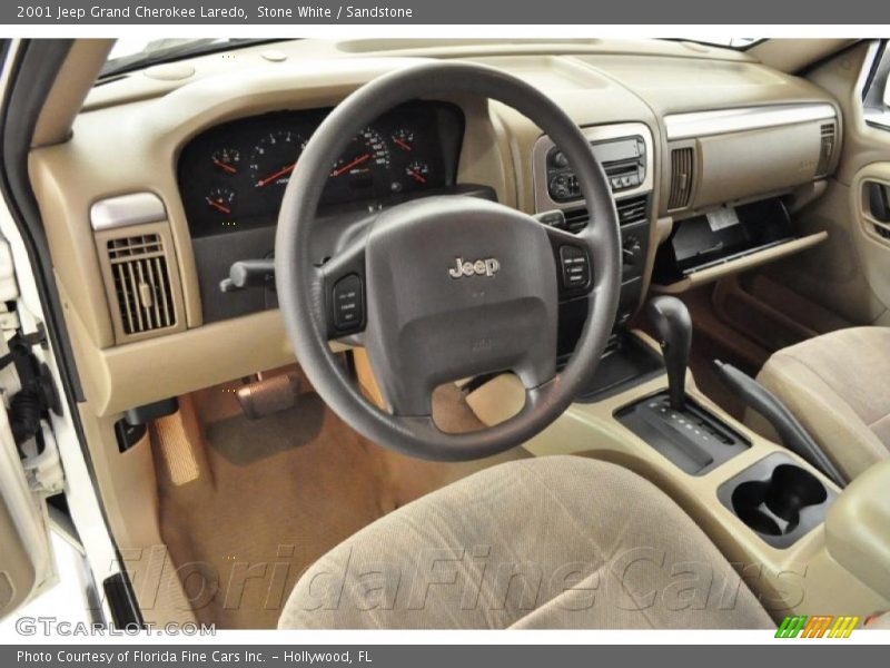 Stone White / Sandstone 2001 Jeep Grand Cherokee Laredo
