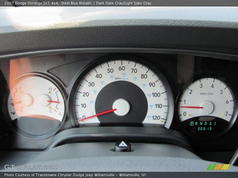 Steel Blue Metallic / Dark Slate Gray/Light Slate Gray 2007 Dodge Durango SXT 4x4