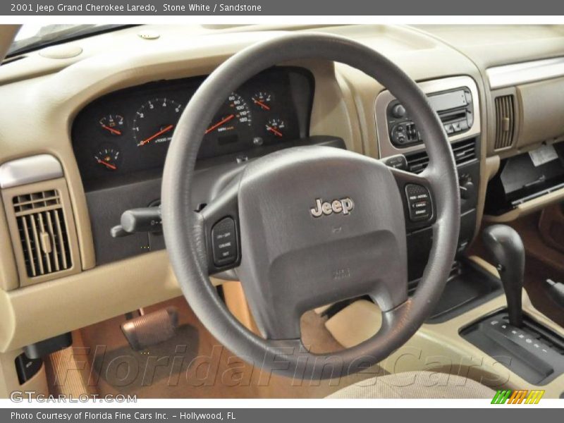 Stone White / Sandstone 2001 Jeep Grand Cherokee Laredo
