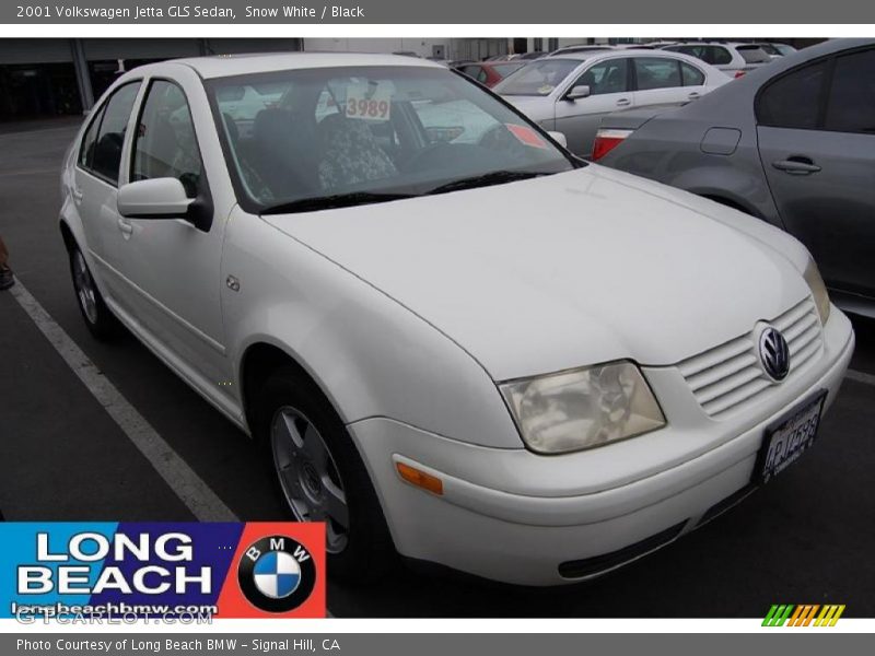 Snow White / Black 2001 Volkswagen Jetta GLS Sedan