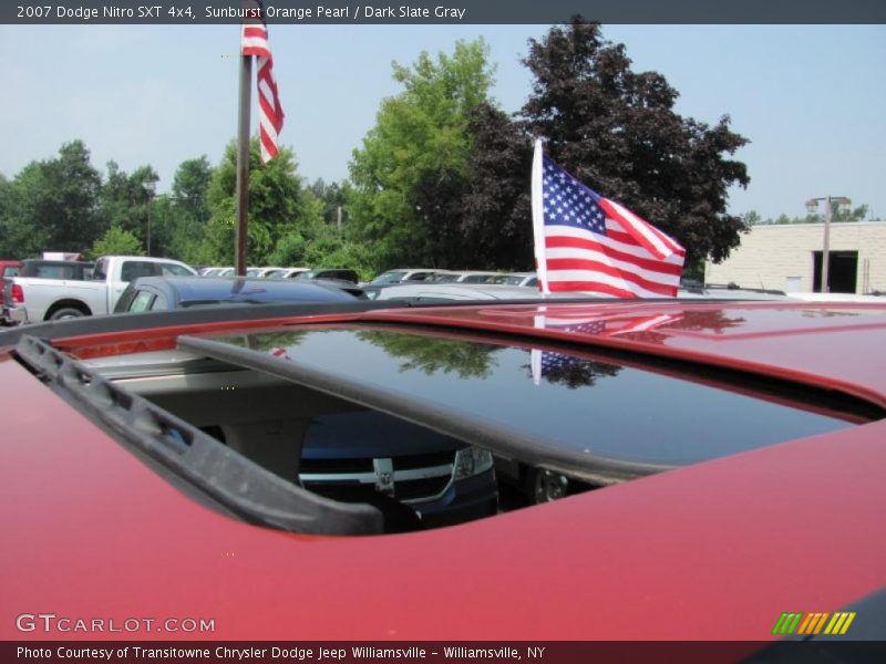 Sunburst Orange Pearl / Dark Slate Gray 2007 Dodge Nitro SXT 4x4