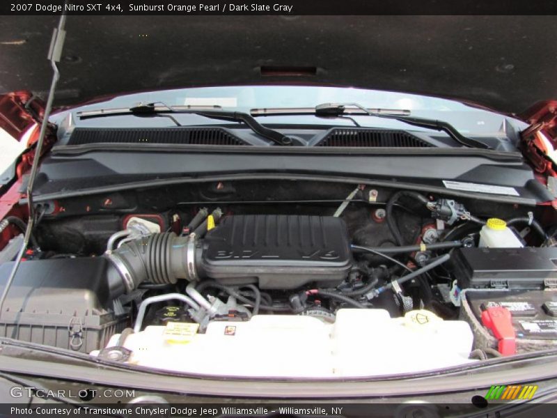 Sunburst Orange Pearl / Dark Slate Gray 2007 Dodge Nitro SXT 4x4