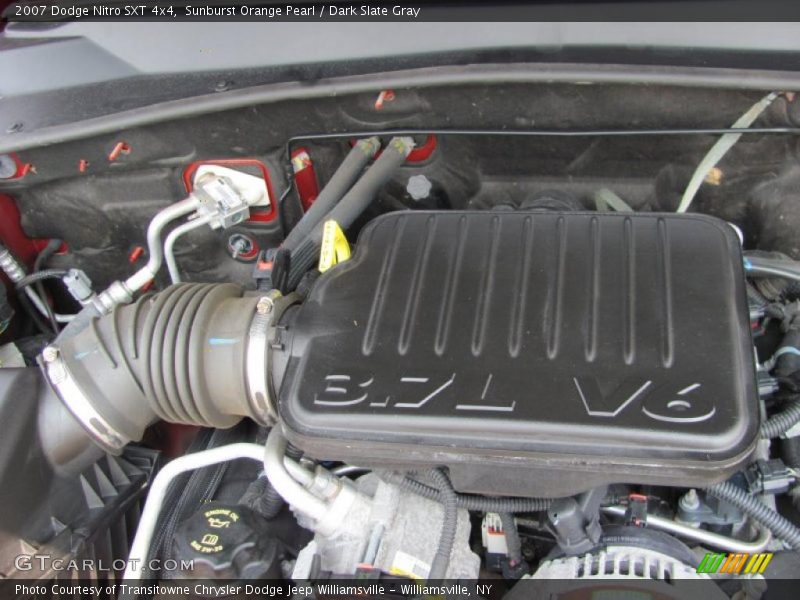 Sunburst Orange Pearl / Dark Slate Gray 2007 Dodge Nitro SXT 4x4