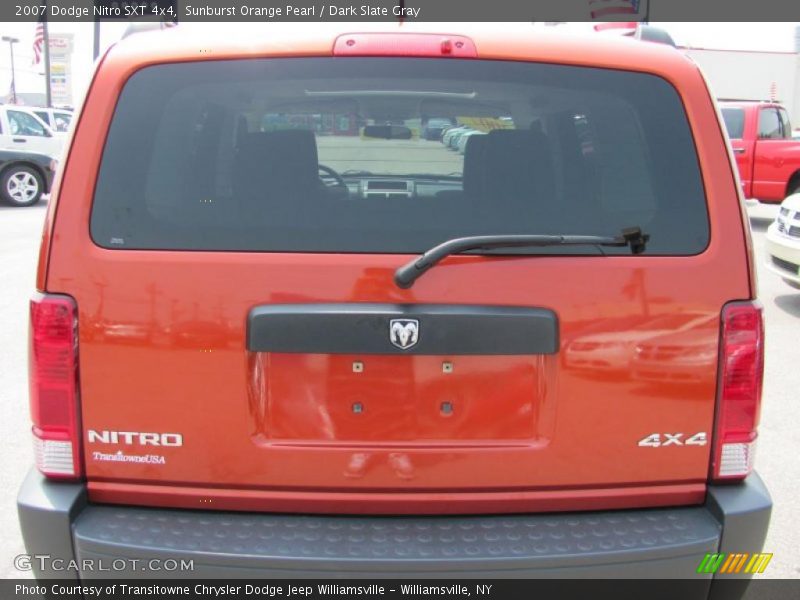 Sunburst Orange Pearl / Dark Slate Gray 2007 Dodge Nitro SXT 4x4