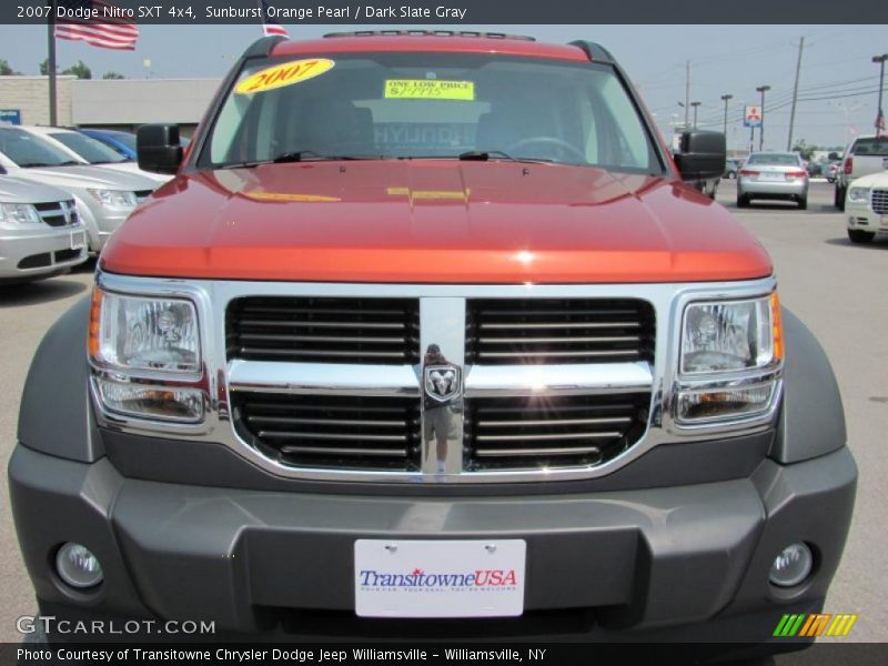 Sunburst Orange Pearl / Dark Slate Gray 2007 Dodge Nitro SXT 4x4