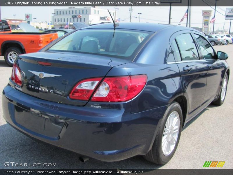 Modern Blue Pearl / Dark Slate Gray/Light Slate Gray 2007 Chrysler Sebring Touring Sedan