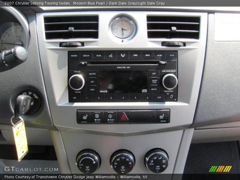 Modern Blue Pearl / Dark Slate Gray/Light Slate Gray 2007 Chrysler Sebring Touring Sedan