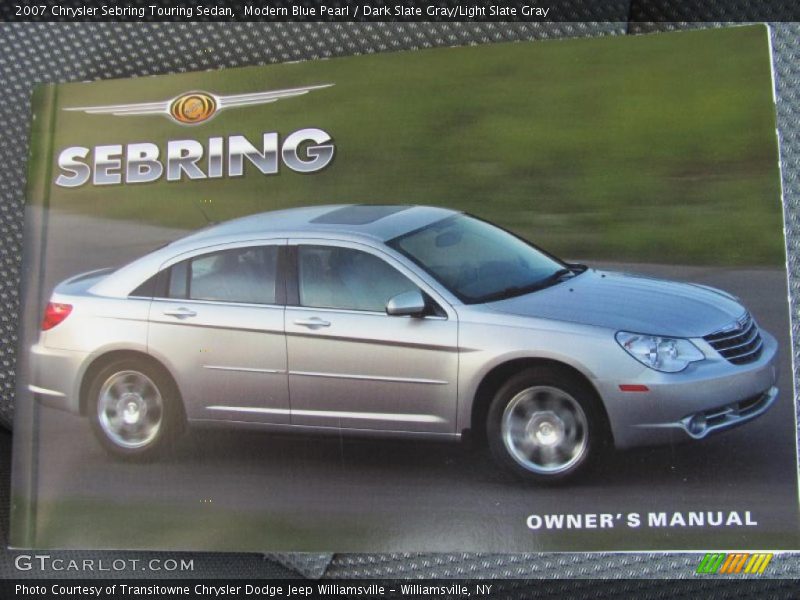 Modern Blue Pearl / Dark Slate Gray/Light Slate Gray 2007 Chrysler Sebring Touring Sedan