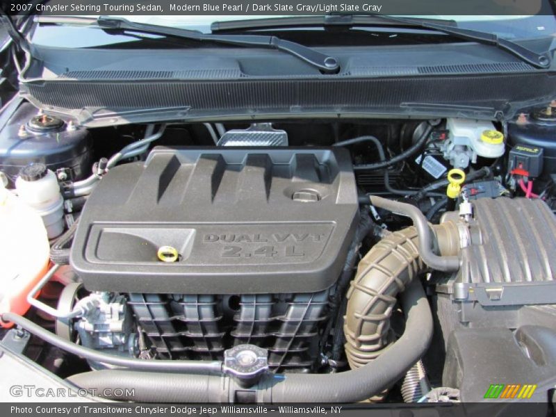 Modern Blue Pearl / Dark Slate Gray/Light Slate Gray 2007 Chrysler Sebring Touring Sedan