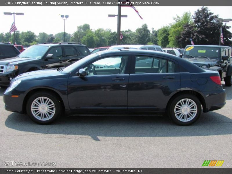Modern Blue Pearl / Dark Slate Gray/Light Slate Gray 2007 Chrysler Sebring Touring Sedan