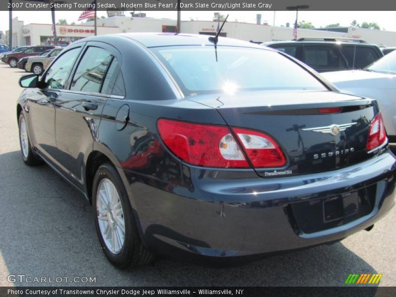 Modern Blue Pearl / Dark Slate Gray/Light Slate Gray 2007 Chrysler Sebring Touring Sedan