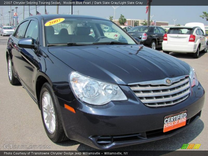 Modern Blue Pearl / Dark Slate Gray/Light Slate Gray 2007 Chrysler Sebring Touring Sedan