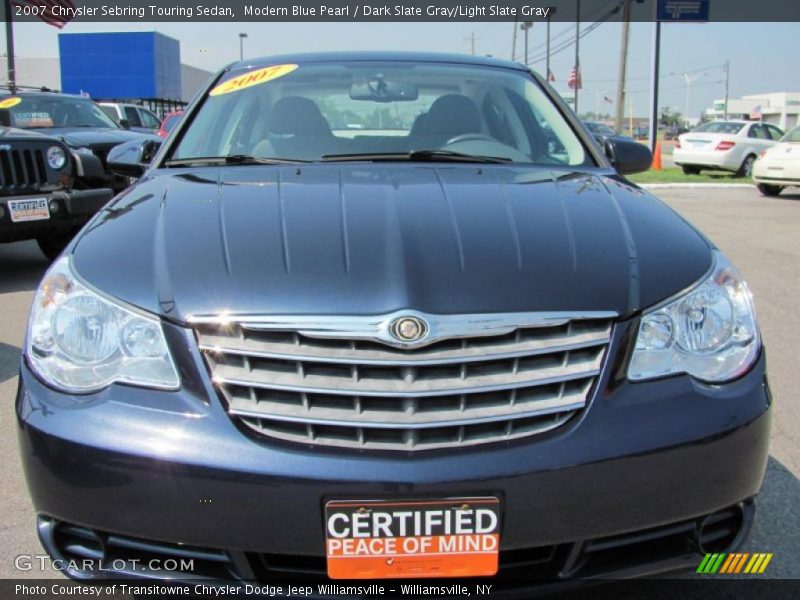 Modern Blue Pearl / Dark Slate Gray/Light Slate Gray 2007 Chrysler Sebring Touring Sedan