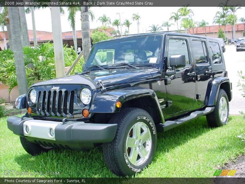 Black / Dark Slate Gray/Med Slate Gray 2008 Jeep Wrangler Unlimited Sahara 4x4