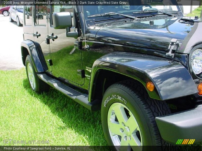 Black / Dark Slate Gray/Med Slate Gray 2008 Jeep Wrangler Unlimited Sahara 4x4