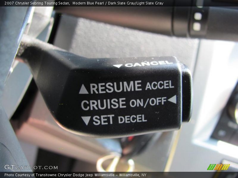 Modern Blue Pearl / Dark Slate Gray/Light Slate Gray 2007 Chrysler Sebring Touring Sedan
