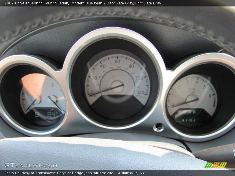 Modern Blue Pearl / Dark Slate Gray/Light Slate Gray 2007 Chrysler Sebring Touring Sedan