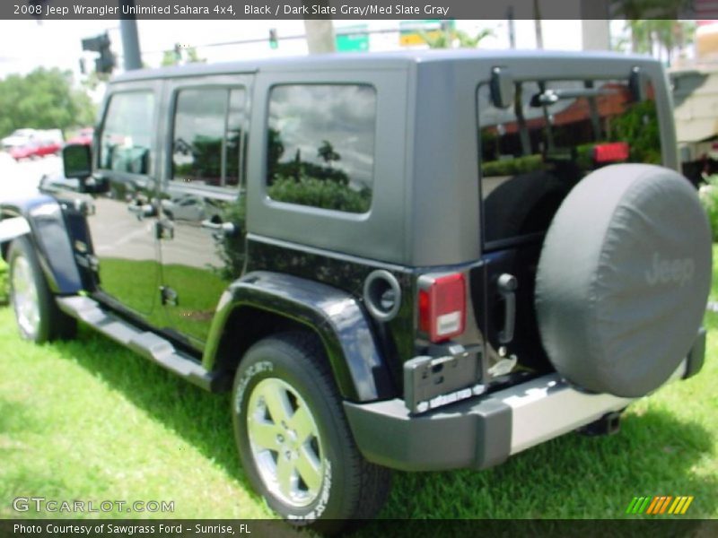Black / Dark Slate Gray/Med Slate Gray 2008 Jeep Wrangler Unlimited Sahara 4x4