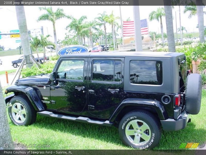 Black / Dark Slate Gray/Med Slate Gray 2008 Jeep Wrangler Unlimited Sahara 4x4