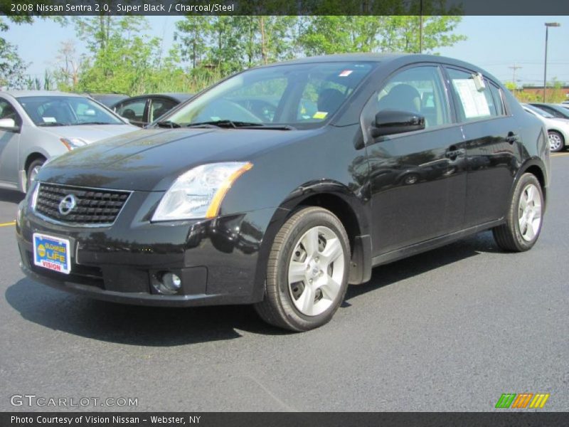 Super Black / Charcoal/Steel 2008 Nissan Sentra 2.0