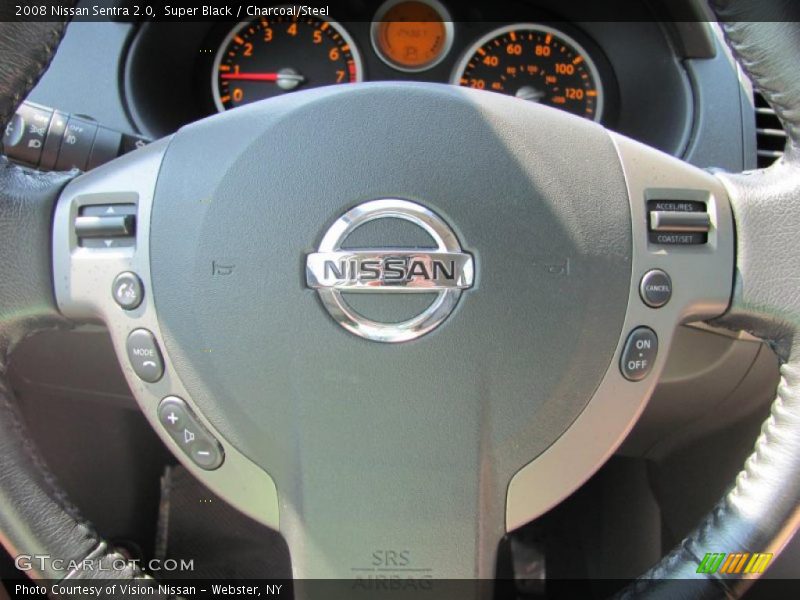Super Black / Charcoal/Steel 2008 Nissan Sentra 2.0