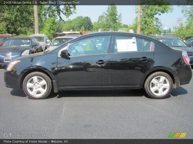 Super Black / Charcoal/Steel 2008 Nissan Sentra 2.0