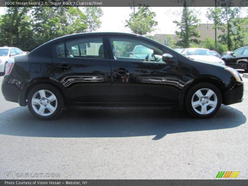 Super Black / Charcoal/Steel 2008 Nissan Sentra 2.0